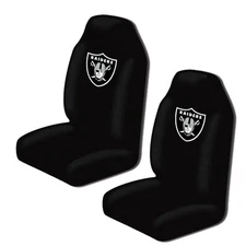 New NFL Oakland Raiders 2 Front Universal Fit Car Truck  Bucket Seat Covers