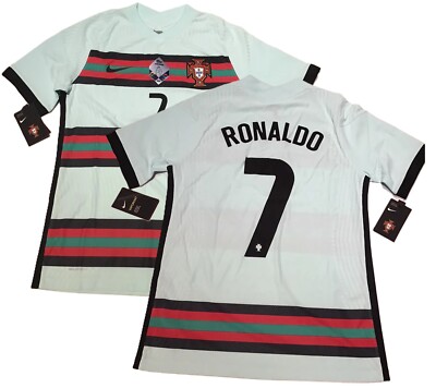 Portugal Vapor Match Away Jersey Shirt Nike 2020 #7 Ronaldo Nations League  M-XL