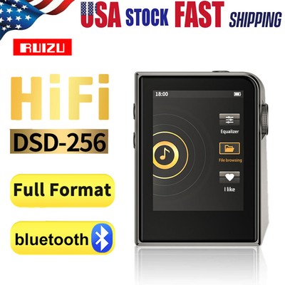 Bluetooth HiFi Music MP3 Player DSD256 High Resolution Lossless Decoding 16GB US