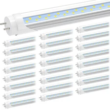 24W T8 4FT LED Tube Light Bulbs G13 48in LED Shop Lights Garage Ceiling Lighting