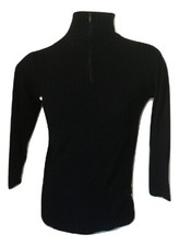 Men's Work Sweatshirt Sergio Tacchini Full Zip Black Cotton Slim Size XL