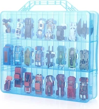 Double Sided Toy Storage Organizer with 48 Compartments, Toy Organizer Carrying
