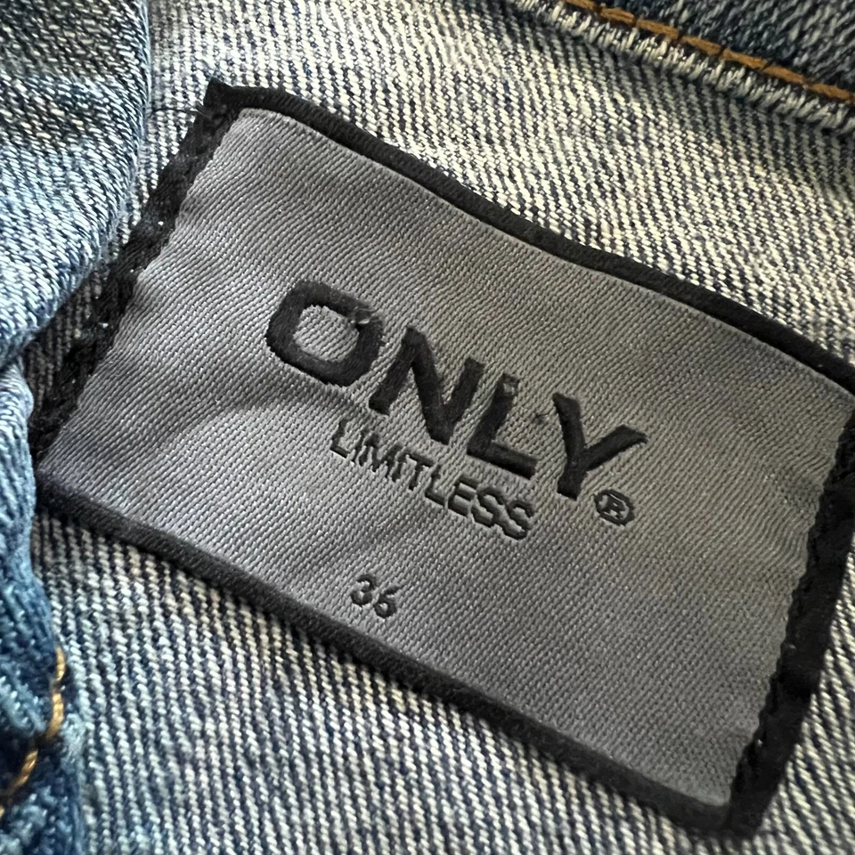 Chaqueta vaquera vintage para mujer solo ilimitada envejecida 36 botones delanteros Foto 2 de 4