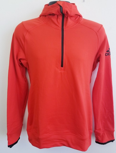 orange adidas zip up