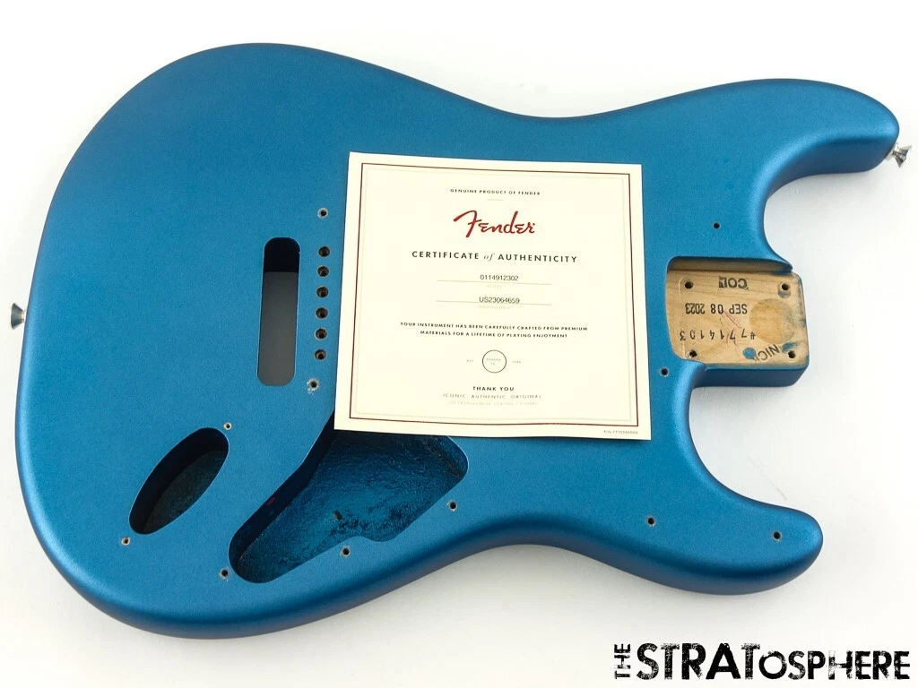 American Performer Fender Stratocaster Strat BODY USA Satin Lake Placid Blue