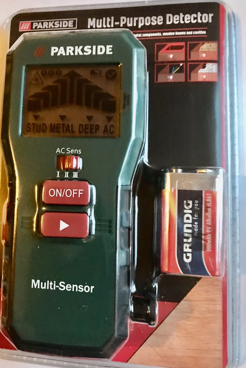 Parkside Multi Purpose Detector Find Cables Metal Wooden Beams Cavities
