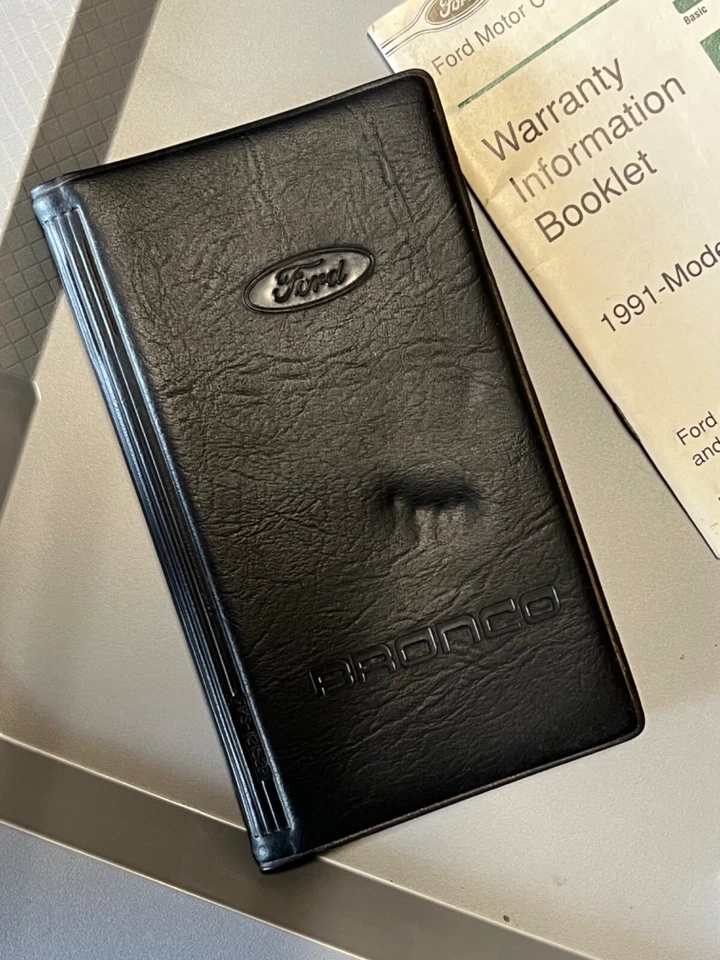 Ford Bronco Onwers 1991 manual libro y carcasa Foto 4 de 4