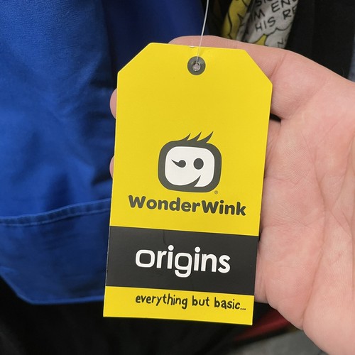 WonderWink Origins Scrubs Top Adult XL Blue V Neck NWT Medical Brand New - Picture 5 of 8