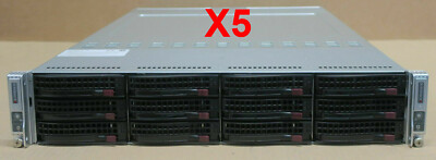 5x Supermicro SuperServer 6028TR-DTR 2-Node Server X10DRT-H CTO V3 V4 0P 0MEM