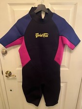 GoldFin Women's Shorty Wetsuit Neoprene 3mm back zip XL New