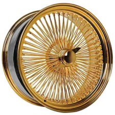 20x8 Wire Wheels Standard 150-spoke Straight Lace Gold Plated Rims Set Of 4 20x8 Wire Wheels Standard 150-spoke Straight Lace Gold Plated Rims Set Of 4