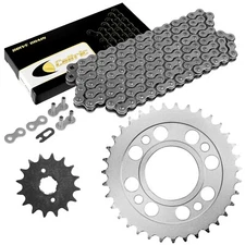 Drive Chain & Sprockets Kit for Honda CM400A CM400C CM400E CM400T Steel