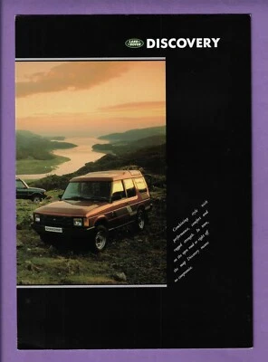 LAND ROVER DISCOVERY 6 PAGE FOLDOUT TYPE BROCHURE 1990 - image 1 of 4