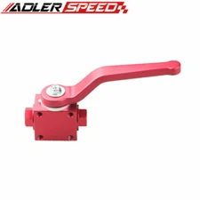 US STOCK Red Billet Brake Line Lock Shut Off Valve Adapter 1/8" NPT Aluminium