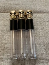 5ml Skull-Shaped Empty Lip Gloss Tubes Gold Pack Of 10 Gift Party Favor Custom