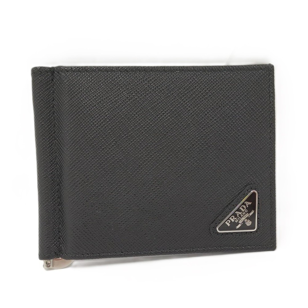 Jacquemus PRADA Bifold Wallet Money Clip Bill Purse Saffiano Leather Used SKAI-0