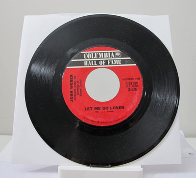 45 RECORD - JOAN WEBER - LET ME GO LOVER