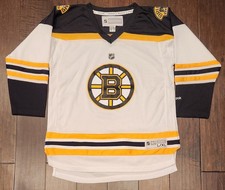 Youth Boston Bruins Reebok White Hockey Jersey Sz L/XL NWOT