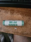 2024 d uncirculated Roosevelt dime roll NF Strings tails/tails