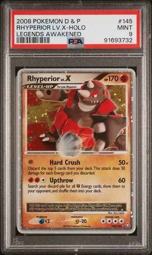 Rhyperior LV.X graded PSA 9 for sale on eBay