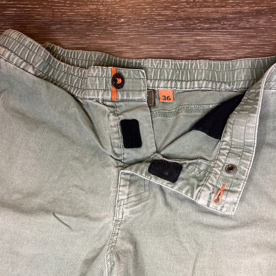 Pantalones Cortos Howler Bros Para Hombre 36 Verde Pana Sin Cintura Elástica Cordón Surf Foto 3 de 4