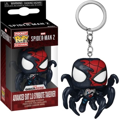 FUNKO Marvel Spider-Man 2 - Advanced Suit 2.0 Symbiote Takeover Schlüsselanhänger Funk