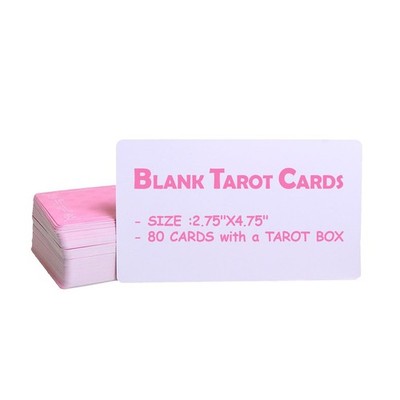 Myripoly Create Your Own Oracle Card,White Blank Tarrot Cards Deck, 80 Cards,...