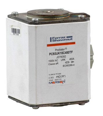 Ferraz Shawmut PC93UK15C450TF Protistor Fuse 450A 1500V AC High Speed J076092