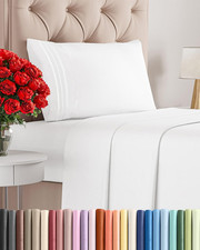 Twin Size 3 Piece Sheet Set - Comfy Breathable Cooling Sheets - Hotel Luxury B