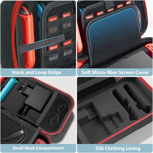 For Nintendo Switch & Switch OLED Hard Protective Carry Storage Case Cover Pouch - Picture 11 of 11