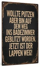 Retro Blechschild mit Spruch 30 cm x 20 cm Metallschild Partyraum Bar Dekoration