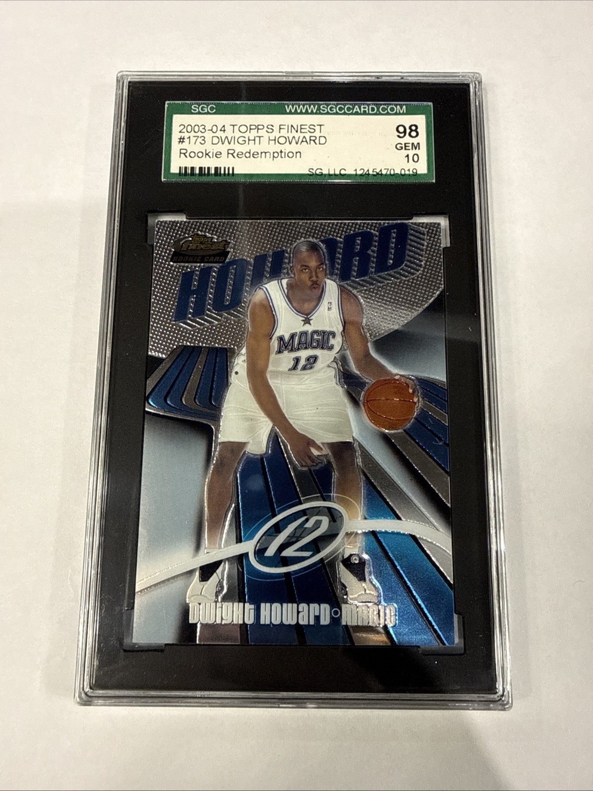 Dwight Howard #173 Basketball Cards 2003 Finest trading card — raw and PSA graded price guide