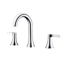 Luxier Contemporary 8 in. Widespread 2-Handle Bathroom Faucet in Chrome