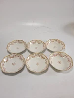Antique Haviland Limoge Fruit Bowls Schleiger 39E Pink Blue Floral Gilt Lot of 6