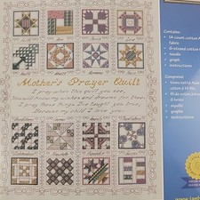 NEW Mom Prayer X Stitch Kit Janlynn Quilt Love Sampler Unisex Boy Girl SEALED