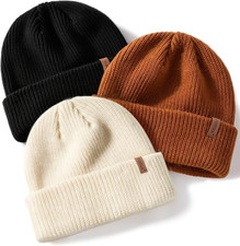 Toddler Boys  Girls Beanies, 3 PACK, 6 months old - 4 Years,  FREE SHIPPING  