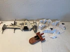 Vintage Kenner Star Wars Hoth Playset & Snowspeeder Vehicle Parts Lot 1980s