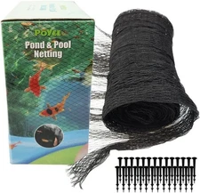 POYEE 20x20ft Pond Netting for Leaves Leaf Net Cover Pond Net Protecting Fish
