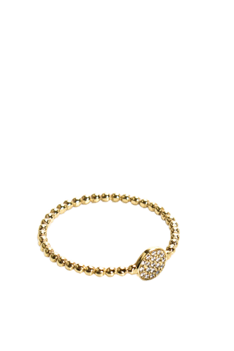 Designer Womens 18K Yellow Gold Diamond Pave Dainty Three Ring Set Size 6 3.2g - Picture 6 of 12