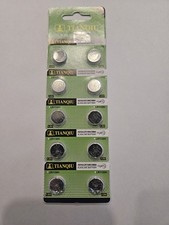 Fast Ship-10-Pcs.-New-AG10-Alkaline-Tianqiu Battery-1.5V-LR-1130 /1130-Date2028