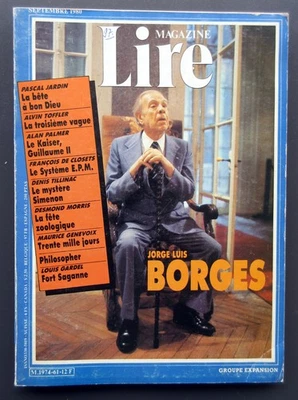 MAGAZINE LIRE, direct. JL Servan-Schreiber numéro 61 septembre Jorge Luis BORGES - Photo 1/3