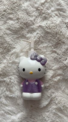Sanrio Hello Kitty 3D Bath Soap Lotion Pump Dispenser Purple Glittery