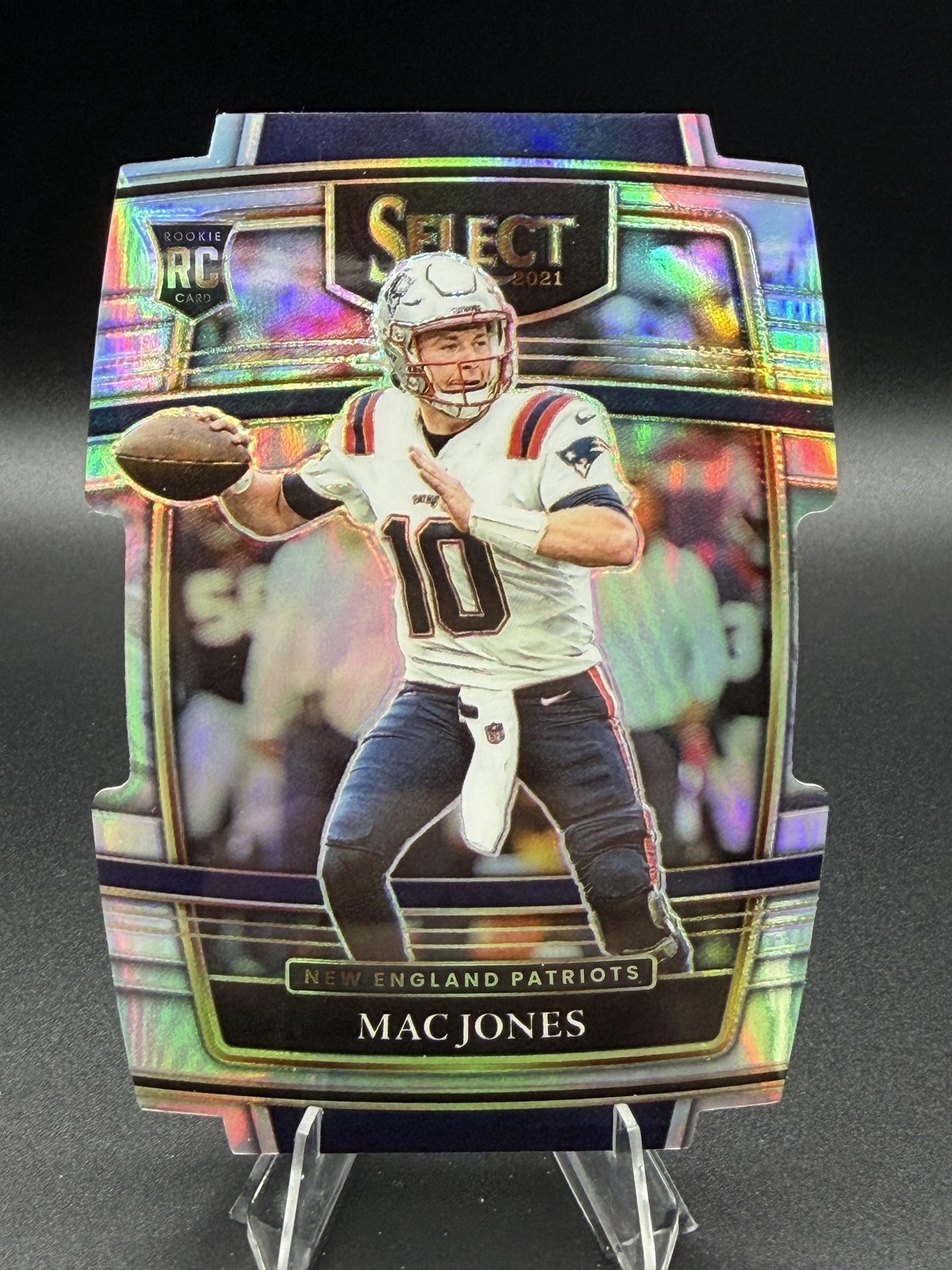 2021 Panini Select #51 Mac Jones Silver Prizm Die Cut Free Ship NM+