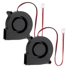 2 PCS 50mm X 15mm Blower Fan, Black 12V Blower Dual Ball Bearing Dc Brushless