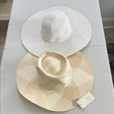 Target A New Day Woven Hats Womens Cream and White