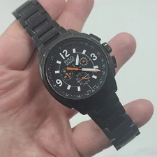 ESQ by MOVADO Black Men's Wrist Watch Model ES.42.1.34.5649 - New Battery!