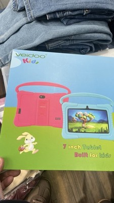 Veidoo Android Kinder Tablet Blau 7 Zoll Bildschirm BRANDNEU IN BOX UNGEÖFFNET
