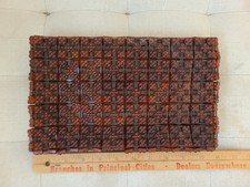 Vintage Plasticflex By Jorues Rare Brown Red Plastic Tile Purse 1940s