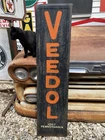 Antique Vintage Old Style Metal Veedol Gas Oil Sign