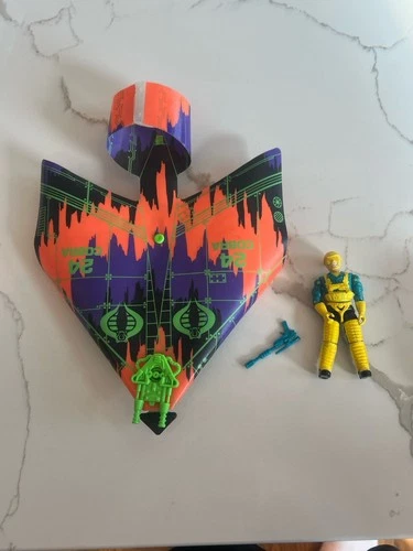 GI JOE COBRA 1991 VINTAGE AIR COMMANDOS SKY CREEPER COMPLETE GLIDER FILE CARD